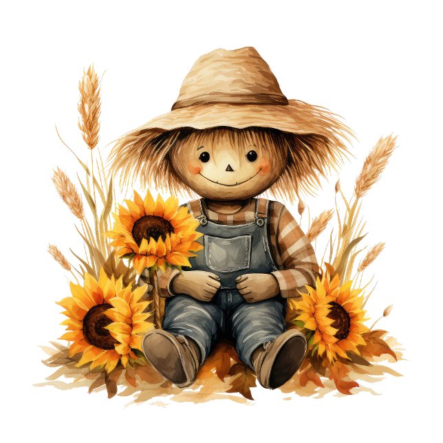 Scarecrow with Sunflowers  Coffee Mug (Creator Uploaded)