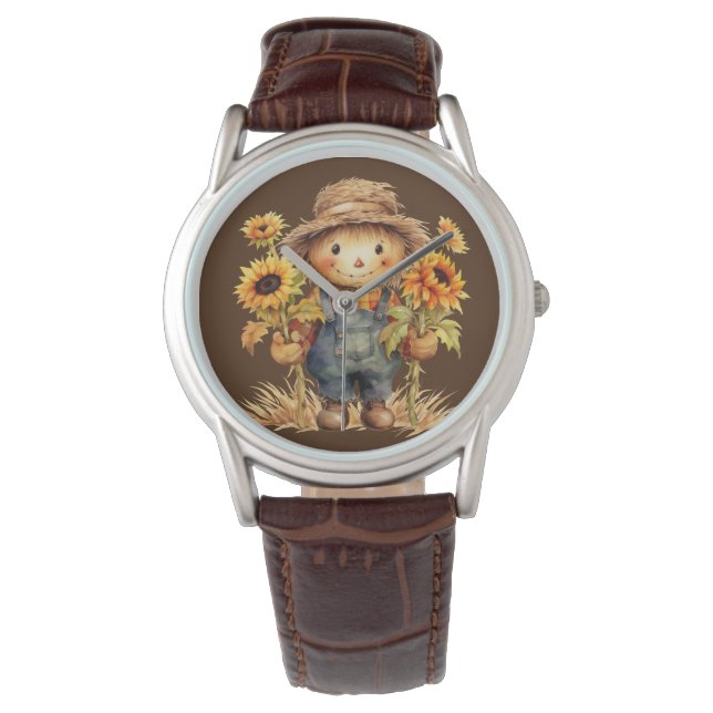 Scarecrow with Sunflowers  Watch (Front)
