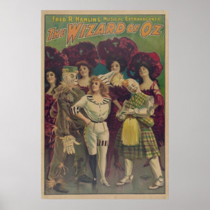Scarecrow Wizard of OZ Musical VAUDEVILLE Poster