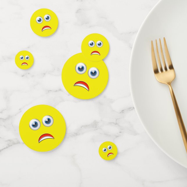 Scared Emoji Confetti (Group)