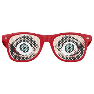 "Scared Eyes" Light Skin and Eyes Customizable  Retro Sunglasses