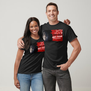 Scared Girl Thou Shalt Not Fear Horror T-Shirt