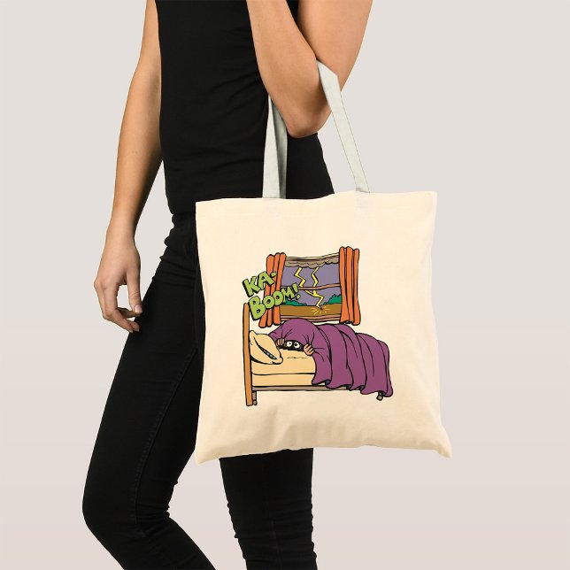 Scared Kid Hiding Under Blanket Tote Bag (Creator Uploaded)