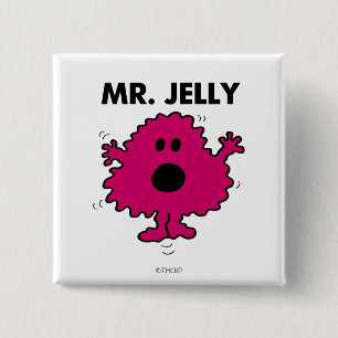 Scared & Nervous Mr. Jelly 2 Inch Square Button