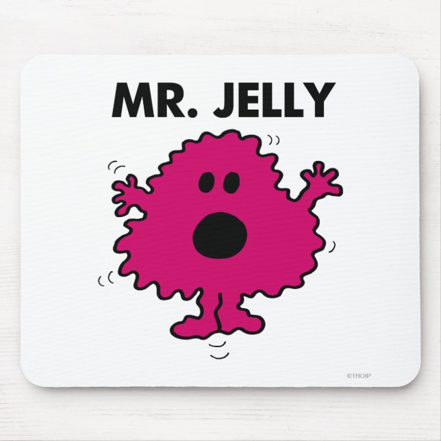Scared & Nervous Mr. Jelly Mouse Pad (Front)