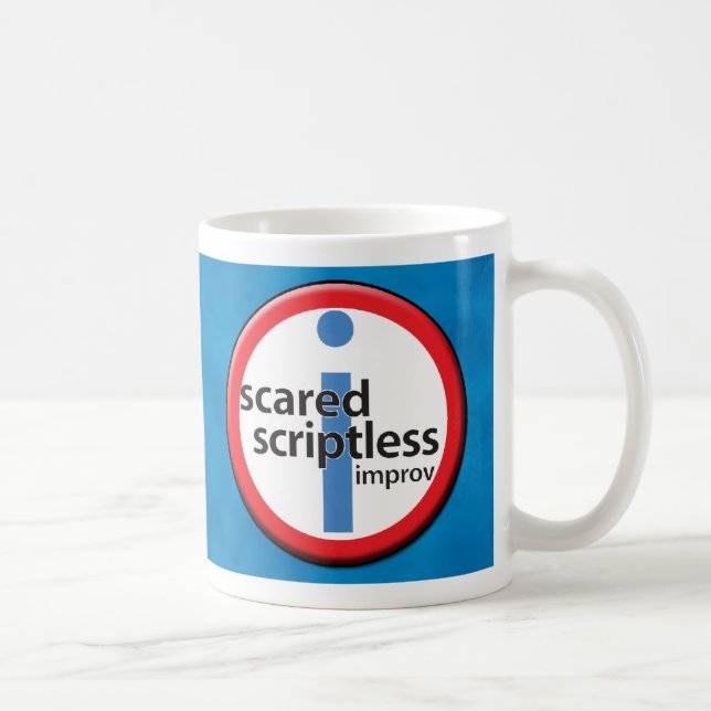 Scared Scriptless Mug - Your name here! (Right)