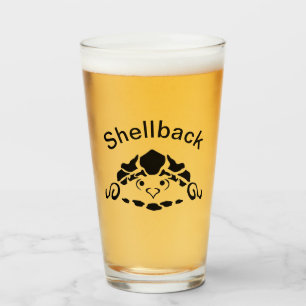 Scared Turtle Hiding in his Shell Glass