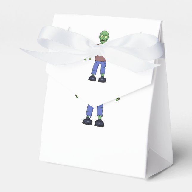 Scared Zombie Favor Box (Front Side)