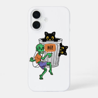 Scaredy Cat Halloween iPhone 16 Case
