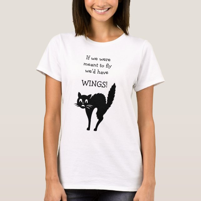Scaredy-Cat Slogan T-Shirt (Front)
