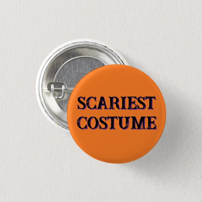 "Scariest Costume" Award Button (Front & Back)