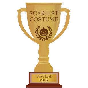 Scariest Costume Trophy Photo Sculpture