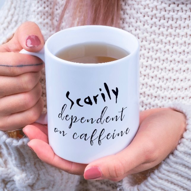 Scarily Dependent On Coffee Halloween Coffee Mug (Creator Uploaded)