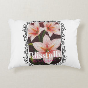 Scarlet Blossom Accent Pillow
