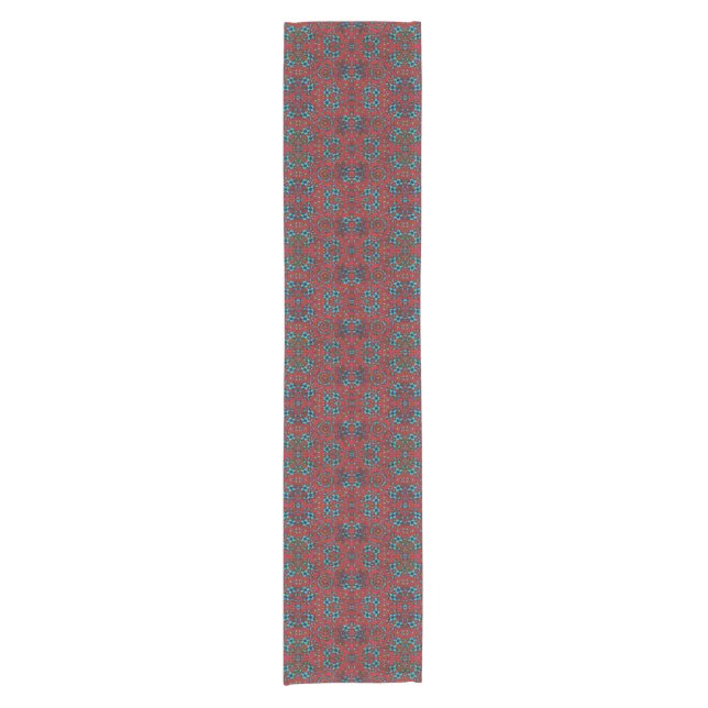 Scarlet Blue Short Table Runner (Front)