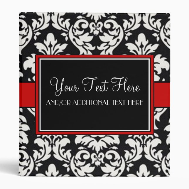 Scarlet Damask Binder (Front)