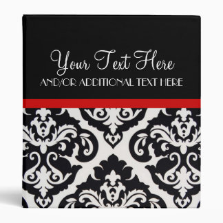 Scarlet Damask Binder