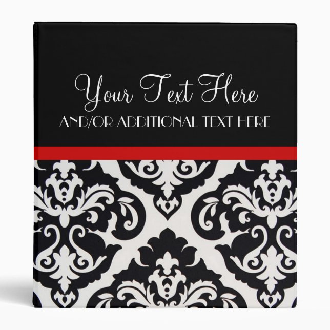 Scarlet Damask Binder (Front)