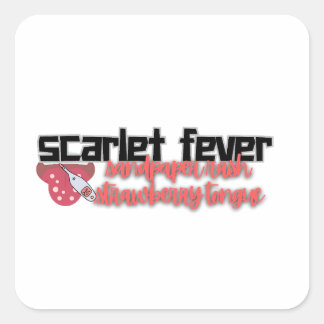 Scarlet Fever Medical Study  Square Sticker