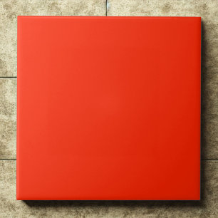 Scarlet #ff2400 Passionate Accent Tile