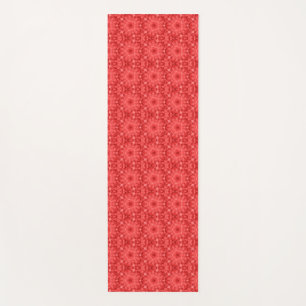 Scarlet geometric art pattern yoga mat