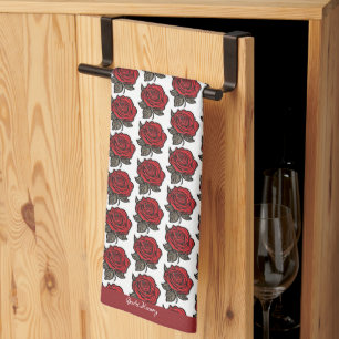  Scarlet Harmony  Kitchen Towel