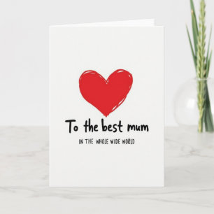 Scarlet Heart Best Mum Card