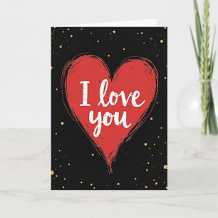 Scarlet Heart Love You Art Card