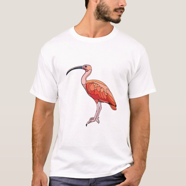 Scarlet Ibis Bird T-Shirt (Front)