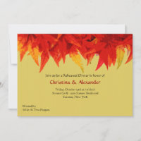 Scarlet Leaves Invitation