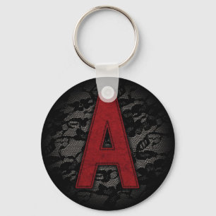 Scarlet Letter A Keychain