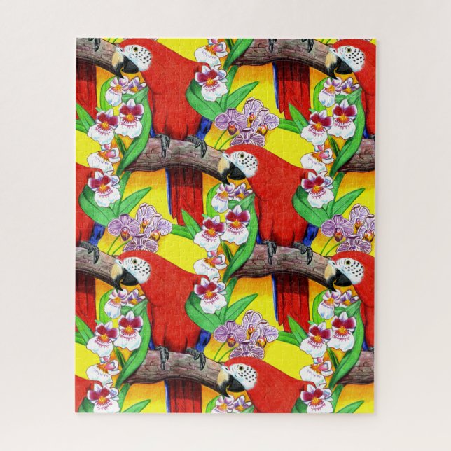Scarlet Macaw Jigsaw Puzzle (Vertical)