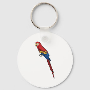 Scarlet Macaw Keychain