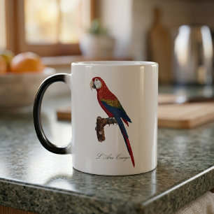 Scarlet Macaw or Red-Breasted Macaw, Ara macao Magic Mug