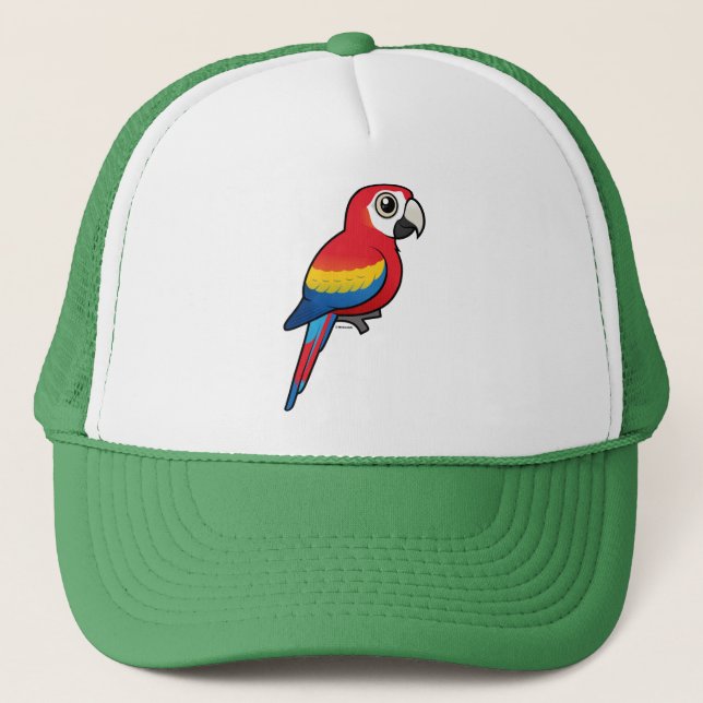 Scarlet Macaw Trucker Hat (Front)