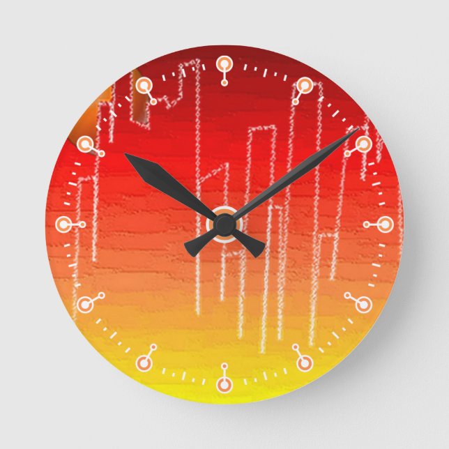 Scarlet Night Medium Clock (Front)
