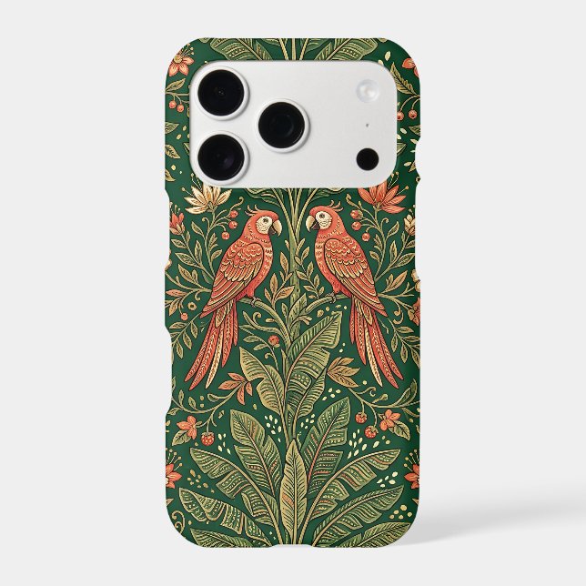 Scarlet Parrot iPhone 17 Pro Case (Back)