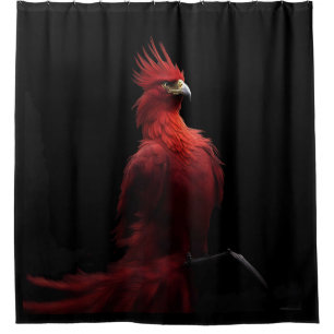 Scarlet Phoenix Sits Proudly