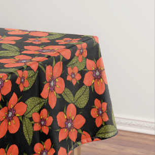 Scarlet Pimpernel watercolor Tablecloth