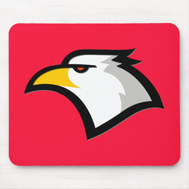 Scarlet Red; Bald Eagle Mouse Pad (Front)