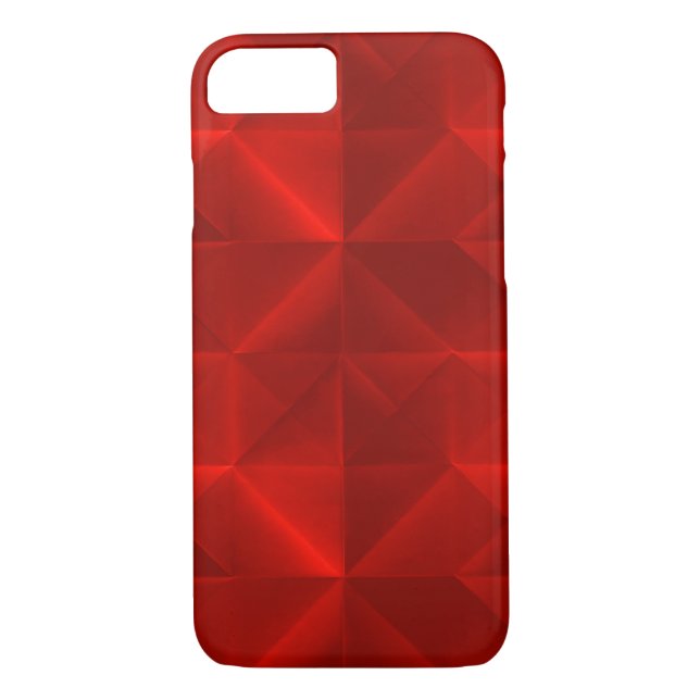 Scarlet Red Paper Origami Pattern Case-Mate iPhone Case (Back)