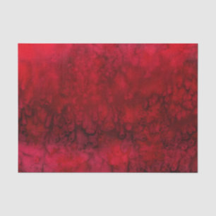 'Scarlet' Red Silk Abstract Tissue Paper