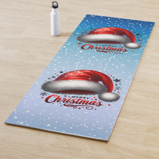 Scarlet Santa Hat Glow Yoga Mat