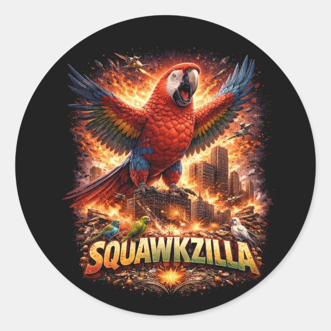 Scarlet Siege Classic Round Sticker (Front)