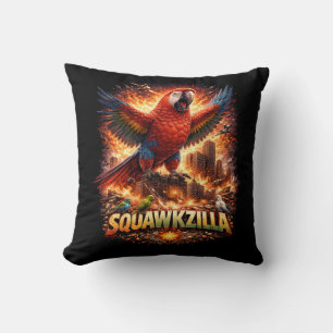 Scarlet Siege Throw Pillow
