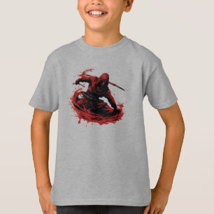 Scarlet Stealth: Red Ninja Mastery Shirt