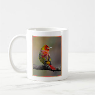 Scarlet Tanager Molting - Original Photograph Coffee Mug