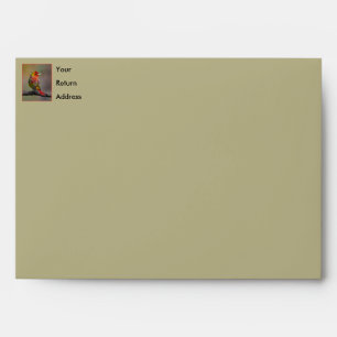 Scarlet Tanager Molting - Original Photograph Envelope