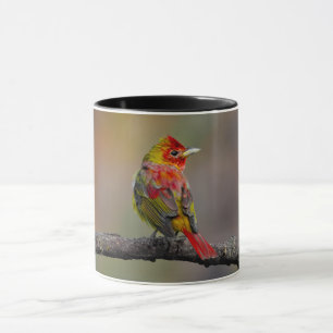 Scarlet Tanager Molting - Original Photograph Mug