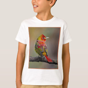 Scarlet Tanager Molting - Original Photograph T-Shirt